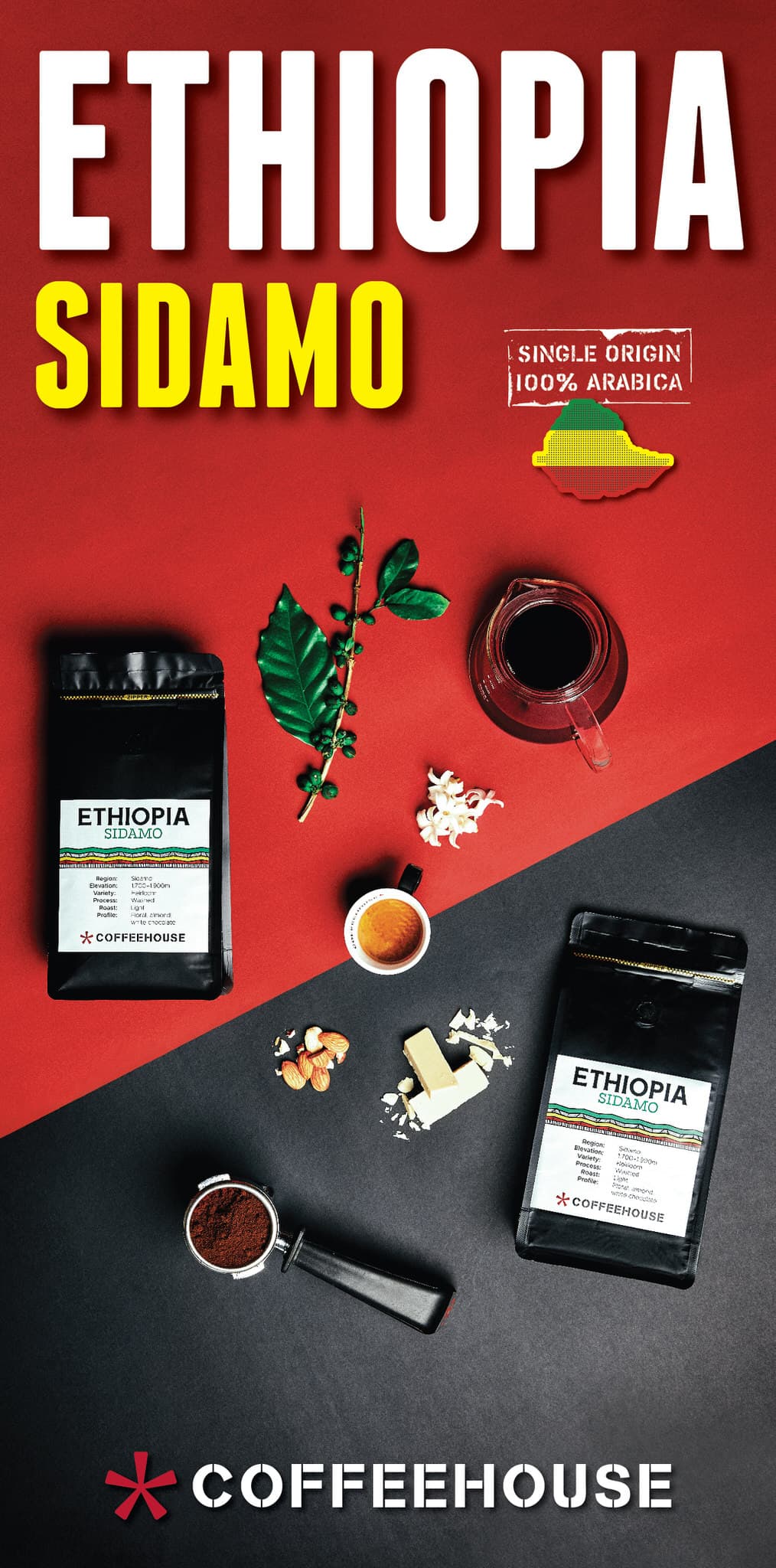 commercial photography - coffeehouse tastehabitat - Ethiopia Sidamo Campaign