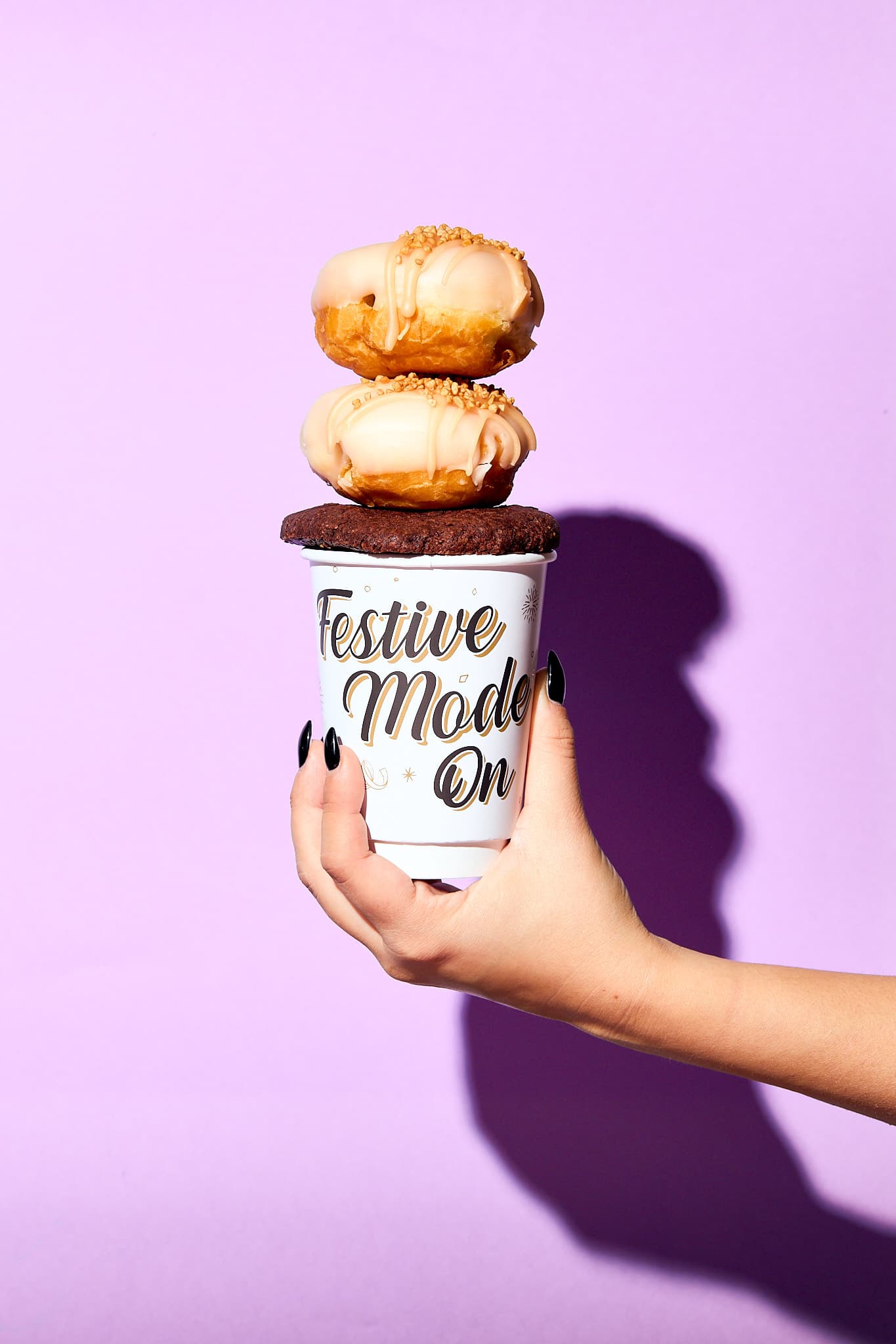 commercial photography - coffeehouse tastehabitat - donut and coffee