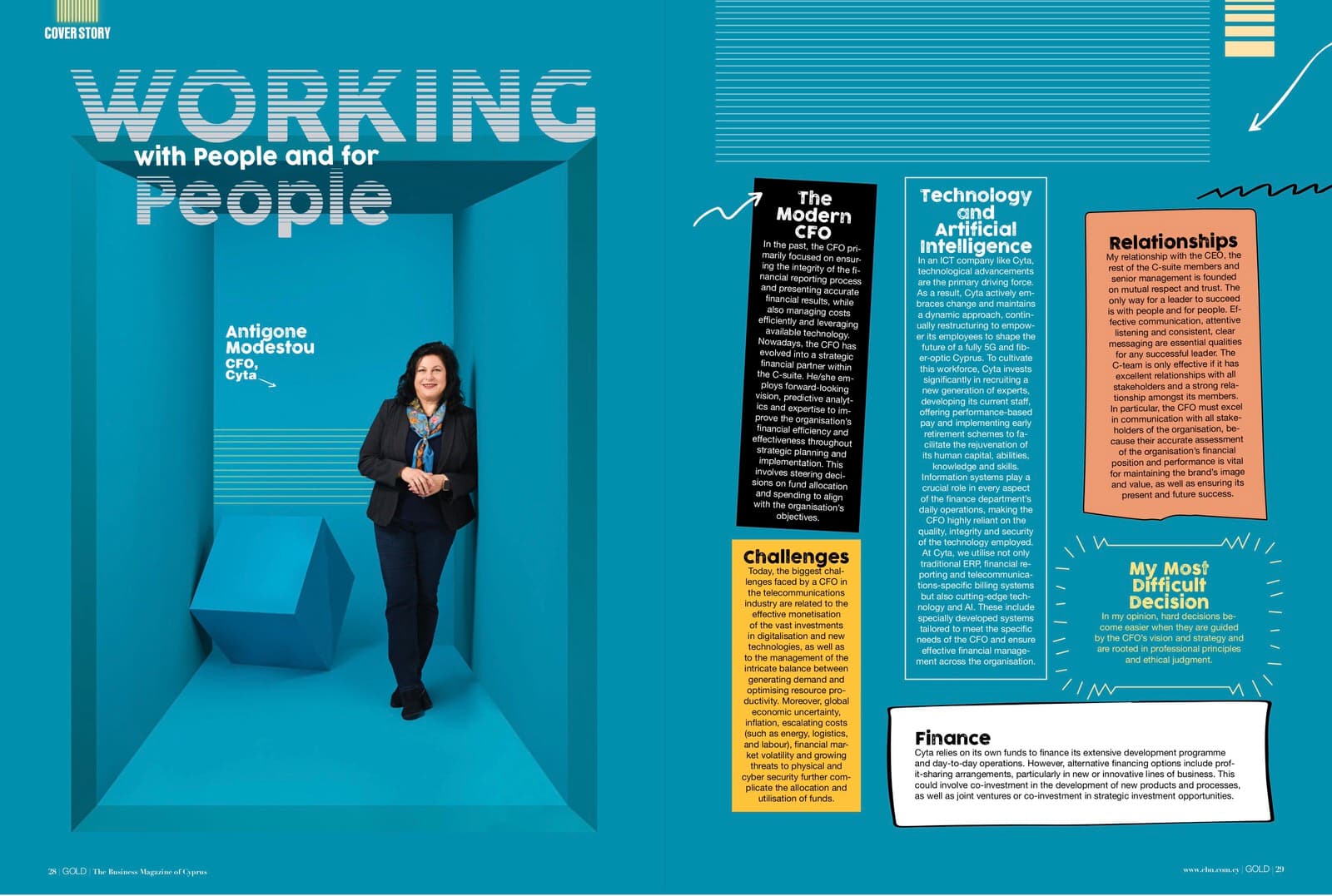 Editorial Photography – GOLD Magazine Issue 217 – Hail to the Chief Financial Officer