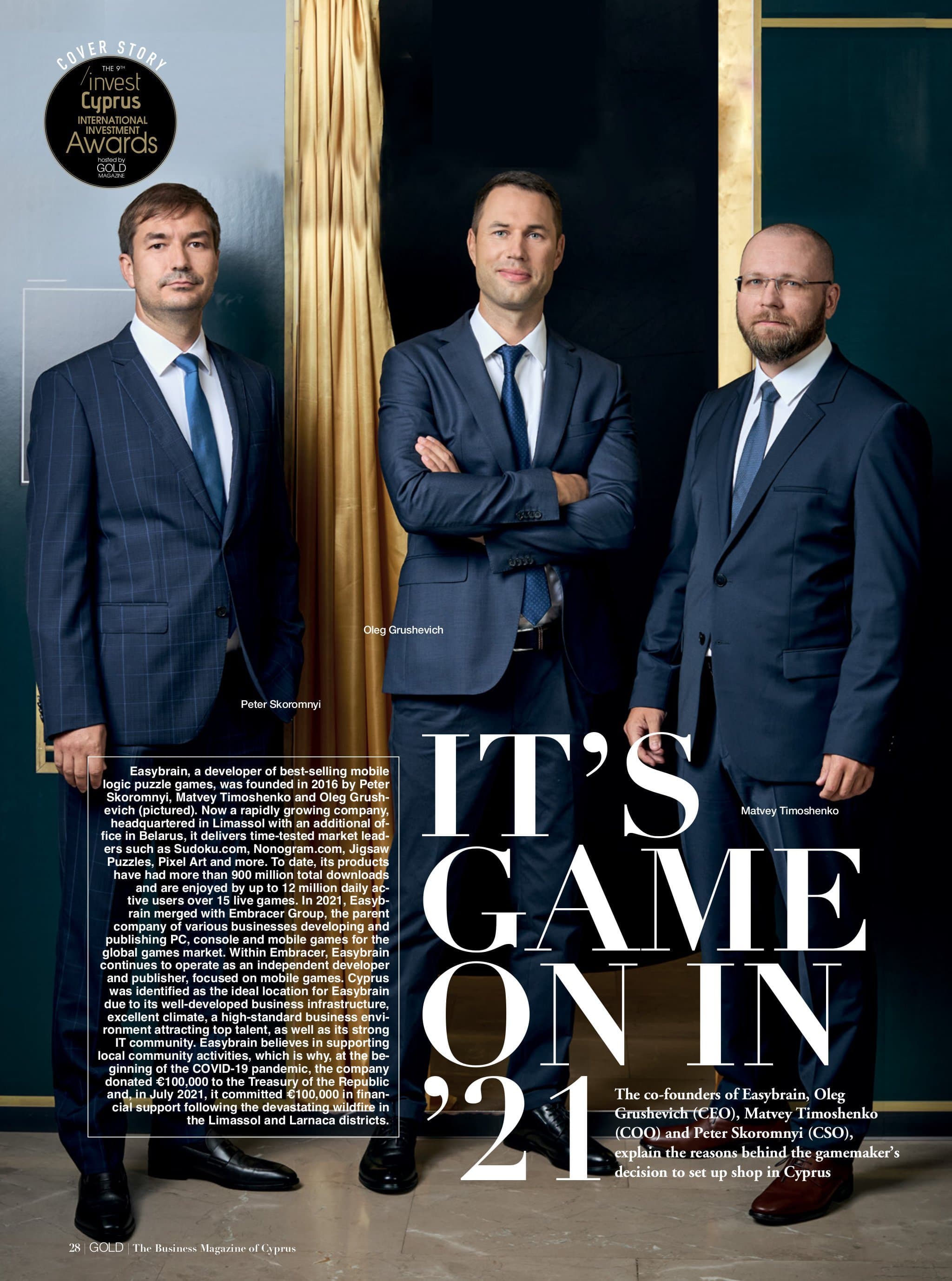 GOLD Magazine Issue 127 – 9th Invest Cyprus International Investment Awards