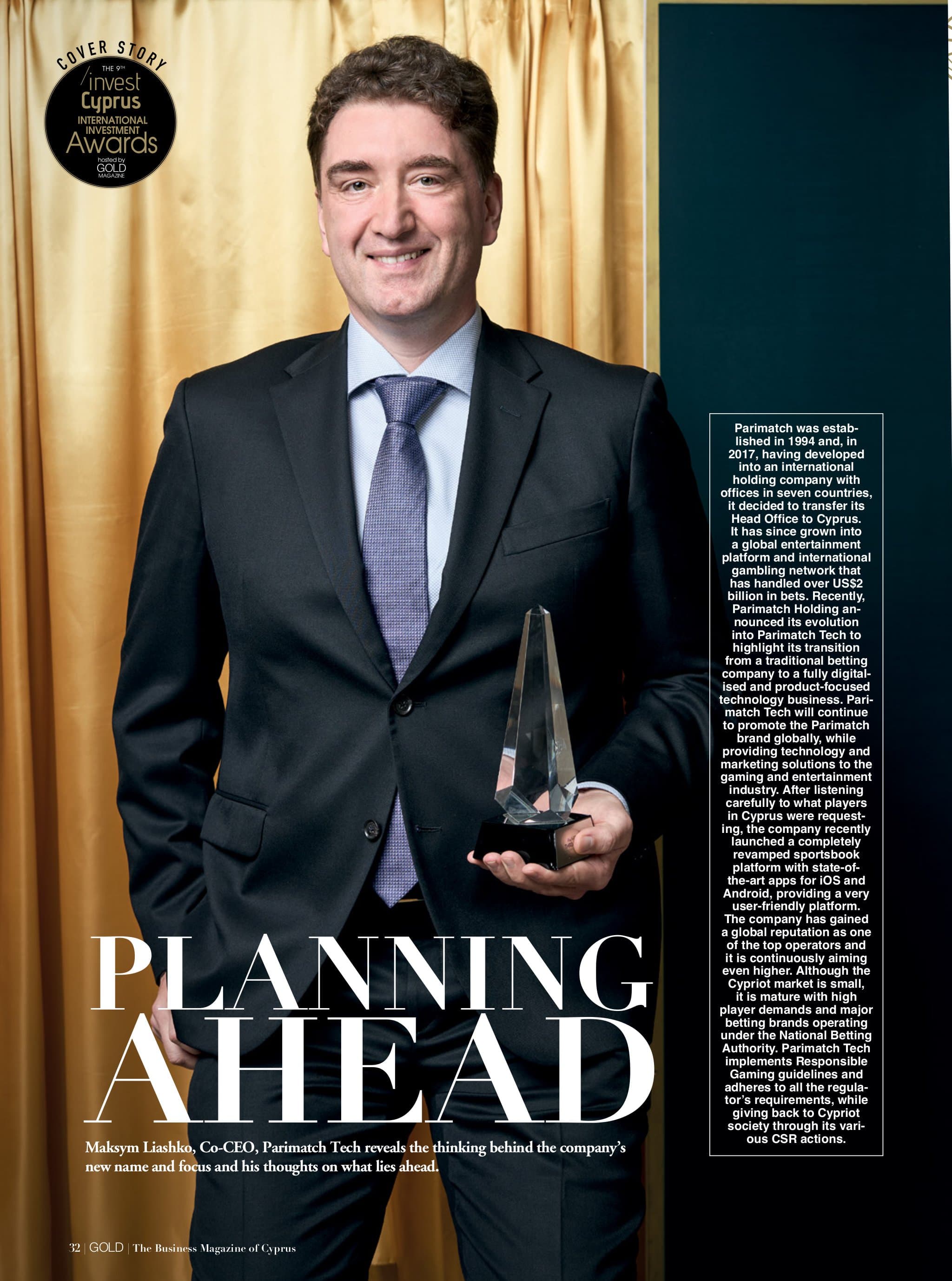 GOLD Magazine Issue 127 – 9th Invest Cyprus International Investment Awards