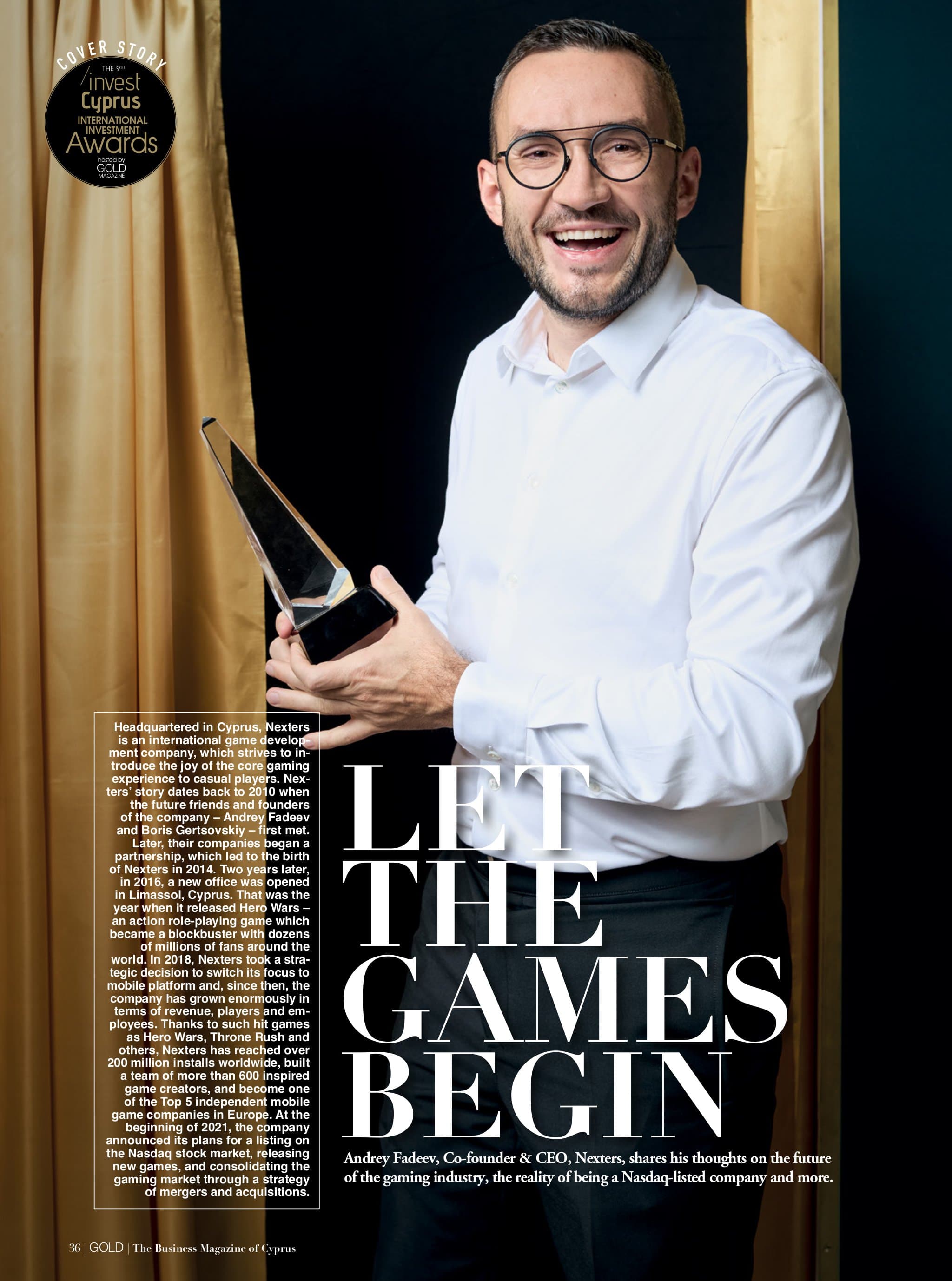 GOLD Magazine Issue 127 – 9th Invest Cyprus International Investment Awards