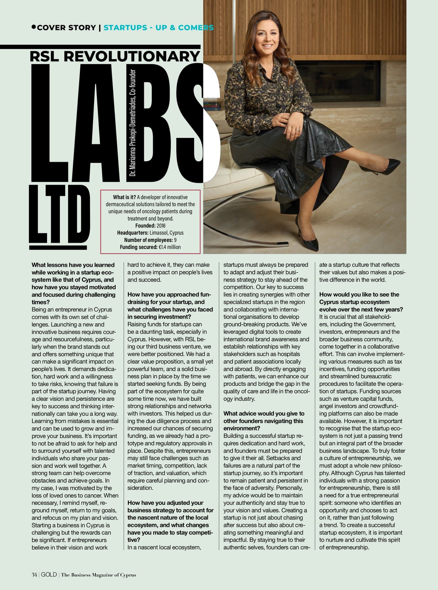 GOLD Magazine Issue 145 – Cyprus – The Next Startup Nation?
