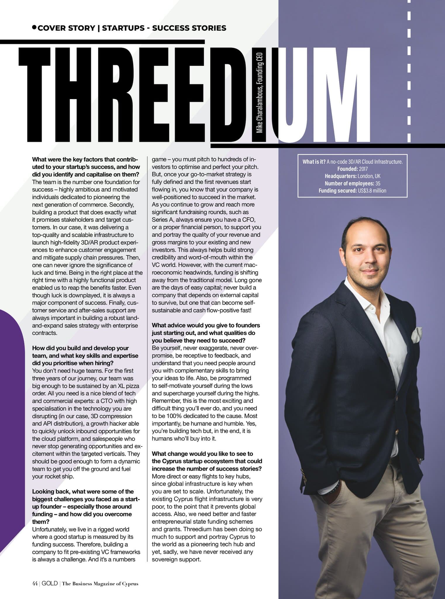 GOLD Magazine Issue 145 – Cyprus – The Next Startup Nation?
