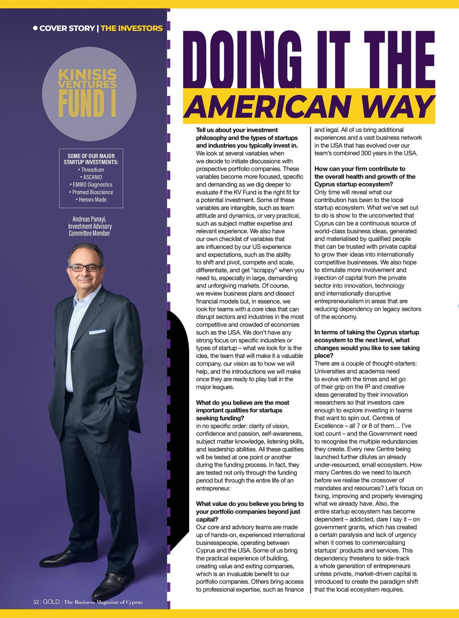 GOLD Magazine Issue 145 – Cyprus – The Next Startup Nation?