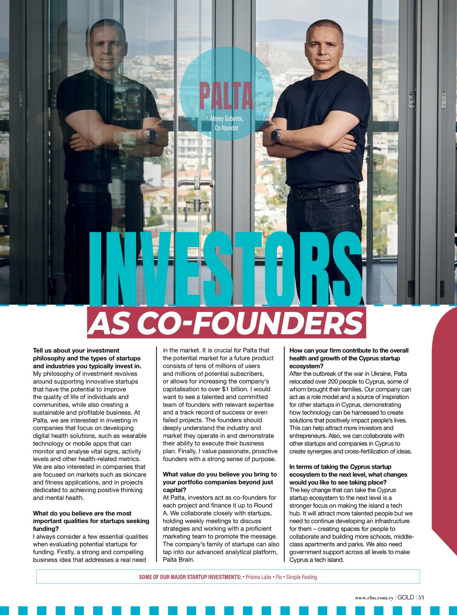 GOLD Magazine Issue 145 – Cyprus – The Next Startup Nation?